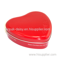 gemmy heart shaped tin box