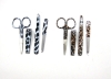 4pcs Leopard Zebra stainless manicure set