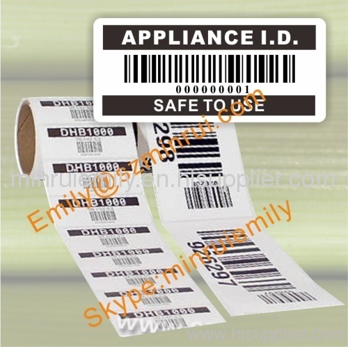 Custom Barcode Labels,Adhesive Barcode Stickers with sequence numbers