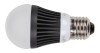 4W E27 Φ50mm×100mm Aluminum Base Black LED Candle Bulbs Lamp
