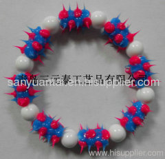 Silicone rubber spike ball braceletSYT-