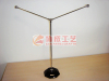 Iron Y-shape table flag black crystal stand