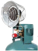 Tank top gas heater