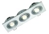 3x1 W 3 head led downlight