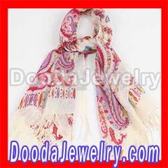 Fashion Cashmere Pashmina Wool Hand Embroidered Kashmiri Shawls for women