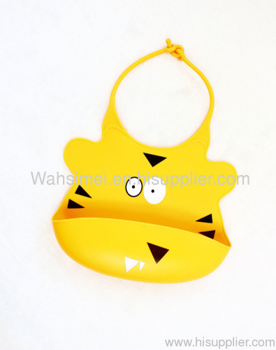 Easy washable silicone baby bibs for kids