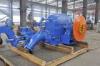 High Head Horizontal Pelton Turbine Unit, 200kw-20mw Doubl Nozzles Pelton Hydro Turbine