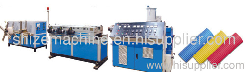 Corrugated pipe extrusion line