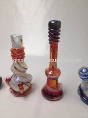 popular art hand blow factory soft glass water smoking pipe bong