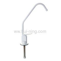 white ordinary goose neck faucet for water purifier