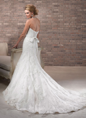 Wedding gowns newest design Caught up strapless gown