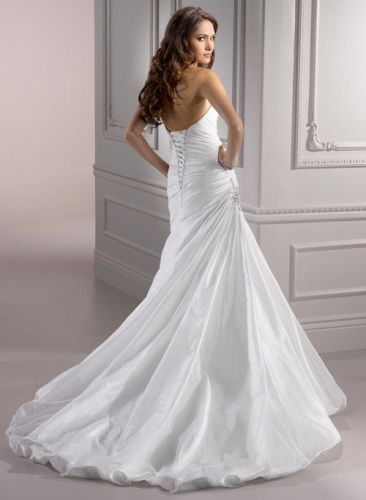 GEORGE BRIDE Sweetheart Neckline Taffeta Wedding Dress With Beaded Bodice