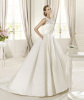 GEORGE BRIDE Lace And Royal Satin Ball Gown With Beaded Details And Pockets