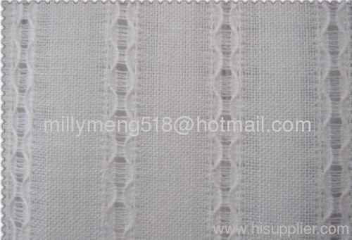 pure cotton leno yarn dyed shirting fabric