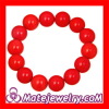 Cheap Fashion Bubble Jewelry Elastic Red Acrylic Bead Bracelet Wholesale China