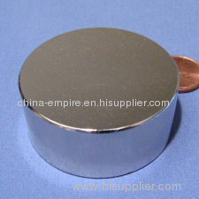 N45 Neodymium Magnets Dia 1 3/4 x 3/4