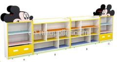 Children room wooden shelf