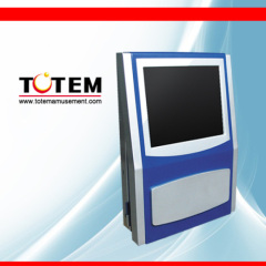 Coin acceptor wall mounted touch screen jukebox karaoke player