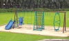 Outdoor swing and slide