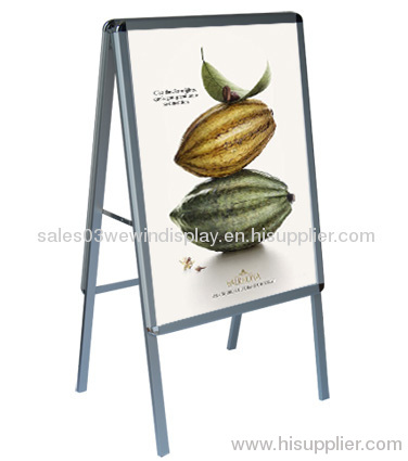 double side aluminum poster stand/ advetising poster stand