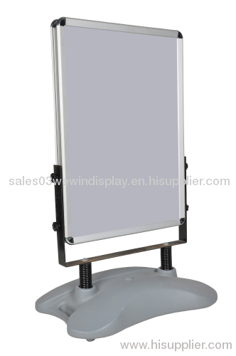 Outdoor poster stand with water tank