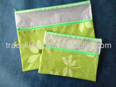 simple mesh stationery pvc bag with special closure