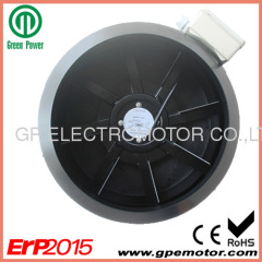 220V 8 inch EC Inline Tube Fan with centrifugal fan for hood exhaust system CK200 EMC