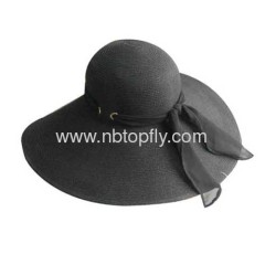 straw paper bucket hats middle brim with trim hat vendor