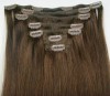 human hair clip in hair extensions