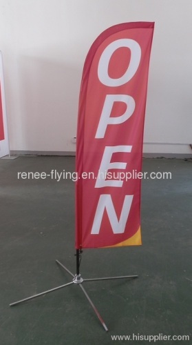 Advertising banner wind flag