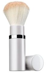 Wholesale Goat Hair Retractable Powder Brush with Silver Tube