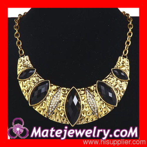 Wholesale Vintage Jewelry Chunky Crescent Bib Choker Necklace Pendant