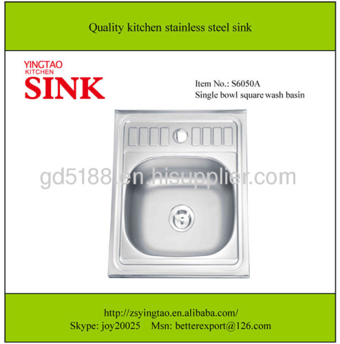 kitchen sink single bowl