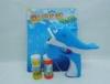 Fashionable Bule Flashing Dolphin Bubble Gun / Light Up Flashing Bubble Gun For Party