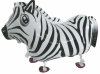 walking zebra foil balloon