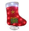 Eva X'mas Red Colorful Indoor Traditional Christmas Sock Light W / Spring Base 5050