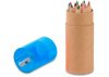 Pencil with sharpener lid ideal for kids coloring use