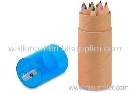 Pencil with sharpener lid ideal for kids coloring use