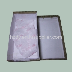 Single layer corrugated carton box for shoes top lifted