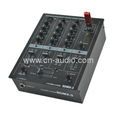 Professional 3 channel DJ mixer with USB SDMX-3
