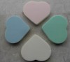 Heart Shape natural facial cosmetic sponge