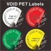 Custom Round Warranty VOID Labels,Water Proof PET VOID Stickers