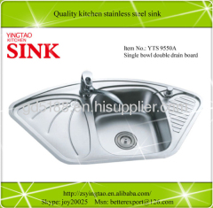 Butterfly corner sink inox wash basin