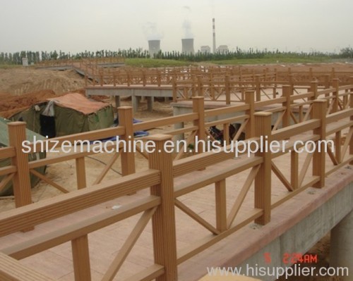Plastic-wood rail and fence production line