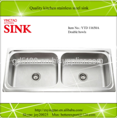 Big bowl double bowls 1160*500mm kitchen sink