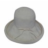 Ribbon summer sun protection hats with roll brim UPF50+