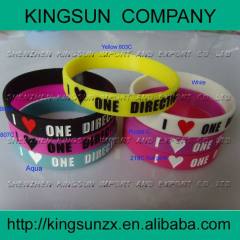 I LOVE ONE DIRECTION silicone bracelet