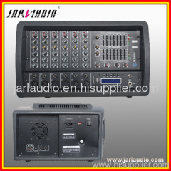Audio power Mixer, mixing console with USB