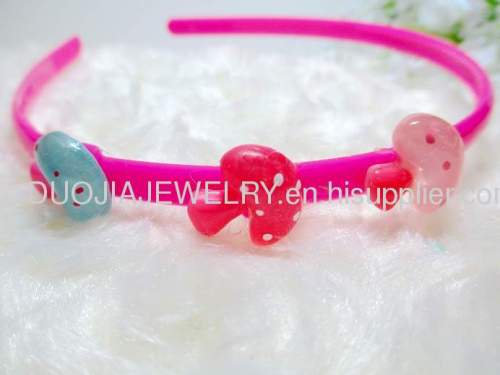 Children Hair accessories, Children Hair ornament 2012 Fancy FG1102 beautiful Mushroom Shape Hair Band /Hair Band