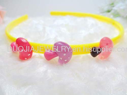 Children Hair accessories, Children Hair ornament 2012 Fancy FG1102 beautiful Mushroom Shape Hair Band /Hair Band